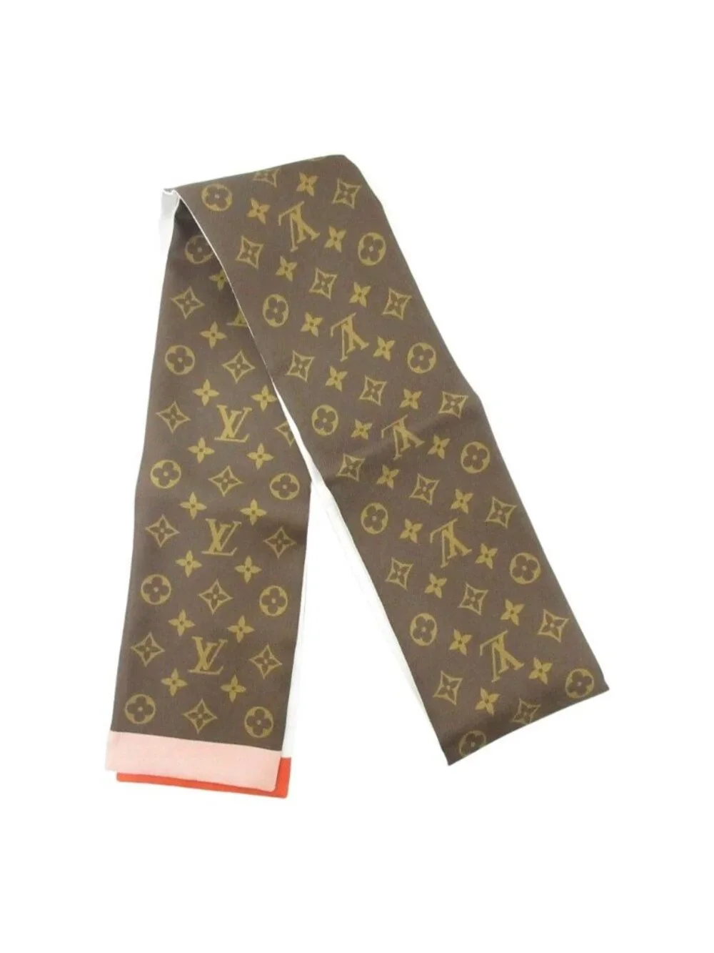 Louis Vuitton Bandeau Animogram Leopard Scarf Pink Brown